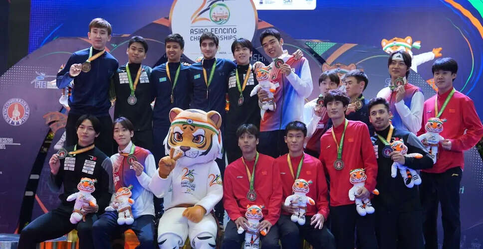 Intense Competition at Asian Senior Fencing Championships in New Delhi