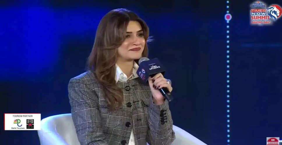 Kriti Sanon Discusses Nepotism and Future Projects at Summit