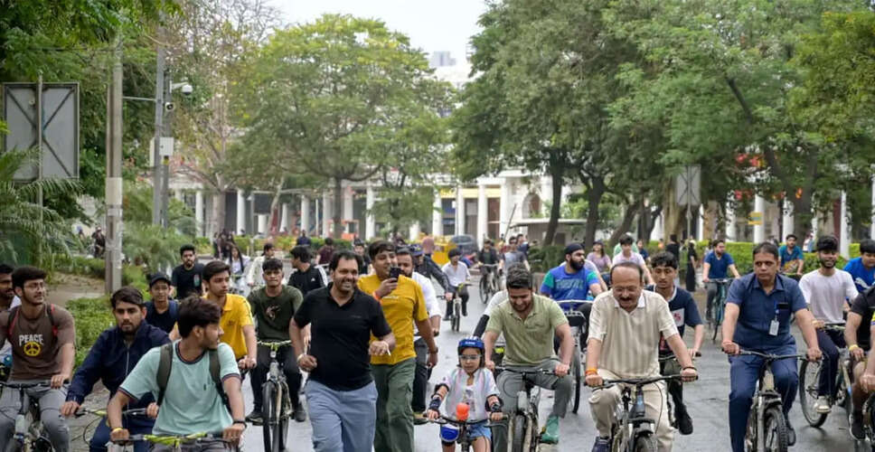 Celebrating Fitness: The 65th Fit India Sundays on Cycle Event Unites the Nation