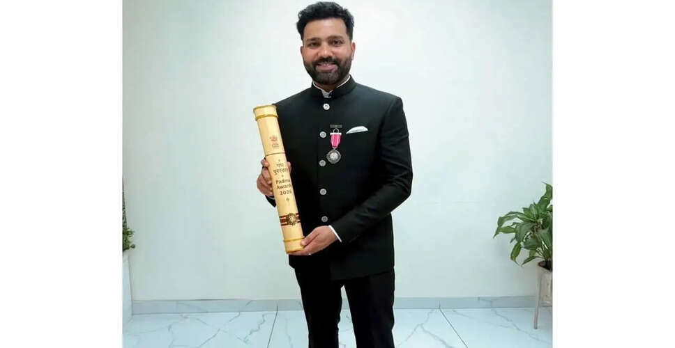 Rohit Sharma Celebrates Padma Shri Honor on June 23, a Day of Significance