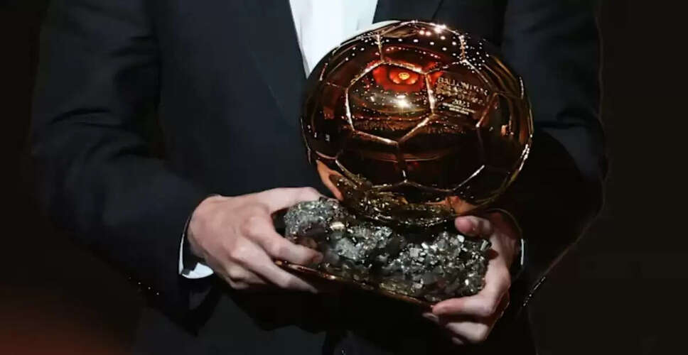 69th Ballon d'Or Ceremony Set for September 22 in Paris
