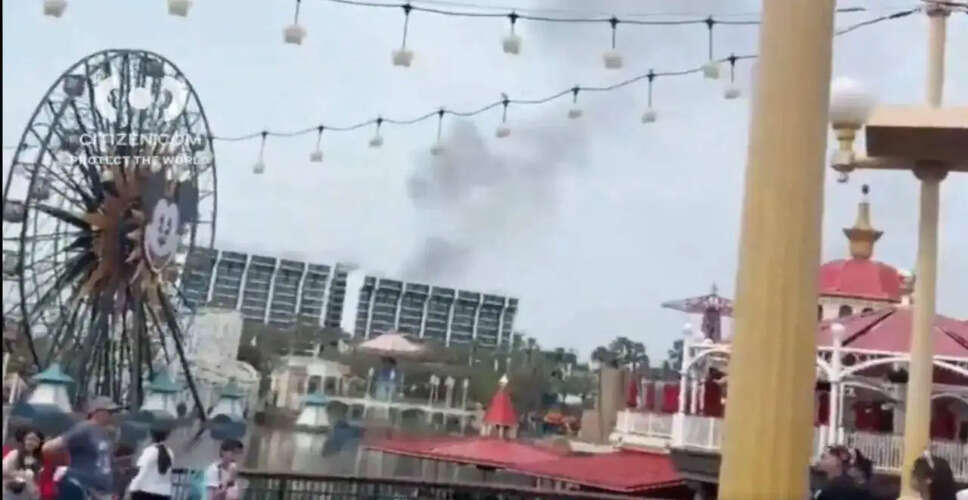 Fire Incident Near Disneyland Resort in Anaheim