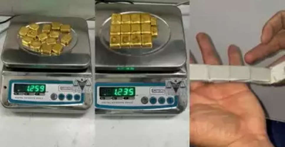 Two IndiGo flights rummaged, 28 gold bars worth Rs 1.15 cr seized