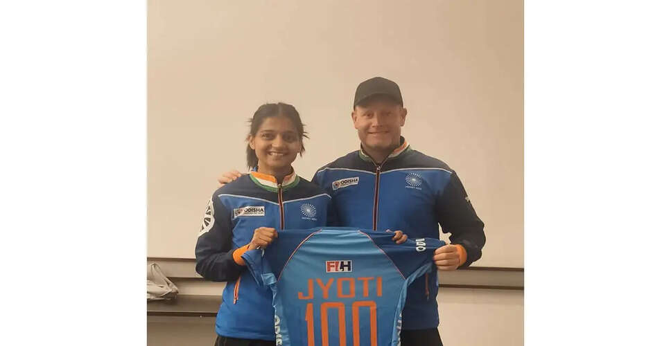 Jyoti Celebrates 100 International Caps with Indian Women's Hockey Team