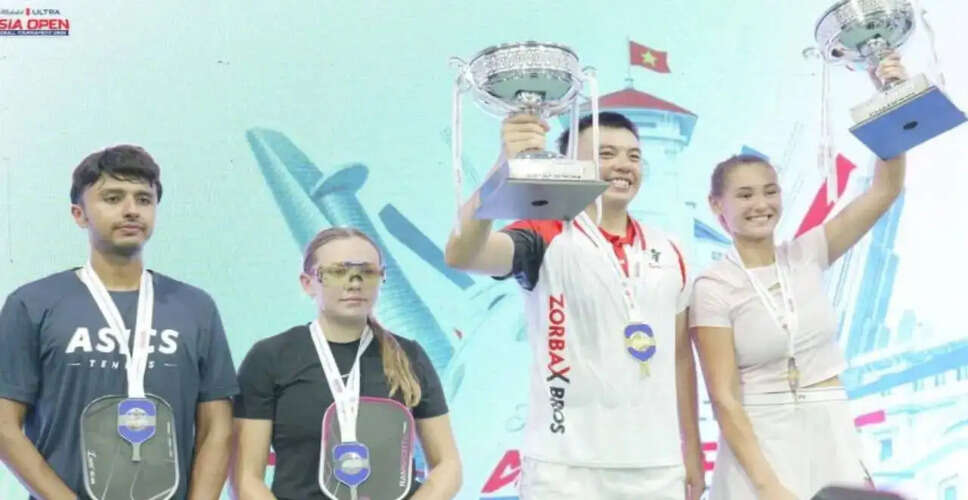 Vietnam's Hoang Nam Ly and Roos Van Reek Triumph in Asia Pickleball Mixed Doubles
