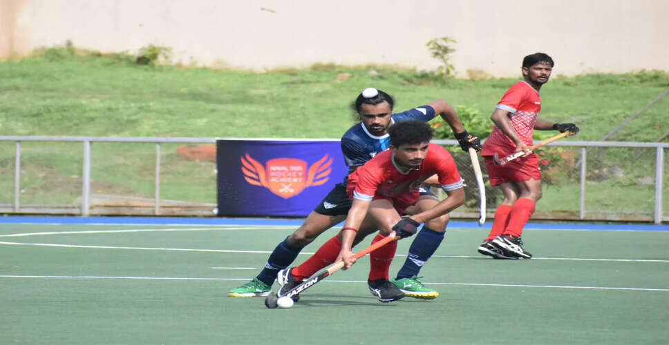 Exciting Matches Highlight Day Five of Hockey India Senior Men Inter-Department Championship