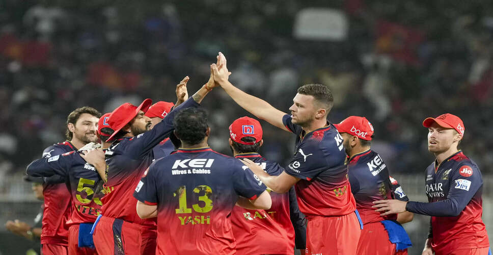 RCB Aims for Top-Two Finish Against Sunrisers Hyderabad in IPL Clash