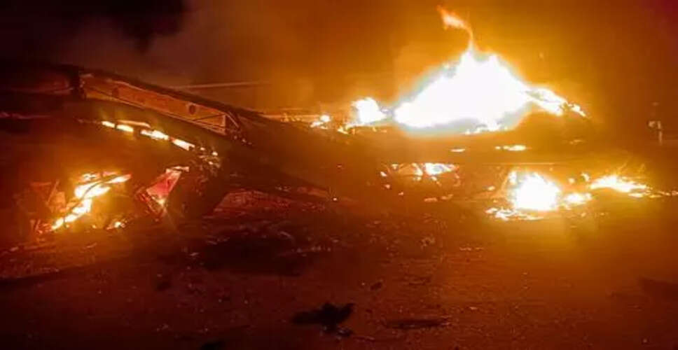 Chemical Tanker Fire Causes Panic on Rajasthan Highway