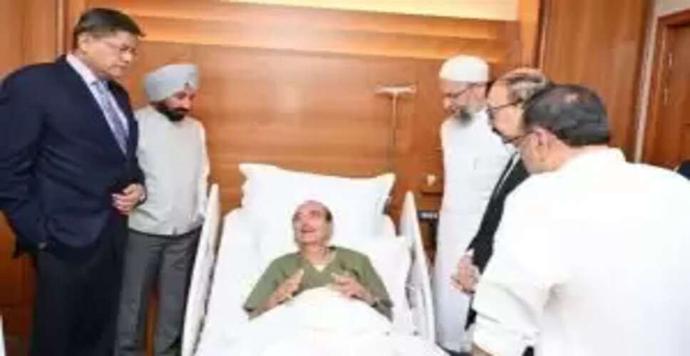 Health Update: Former Minister Ghulam Nabi Azad Hospitalized During Delegation Tour