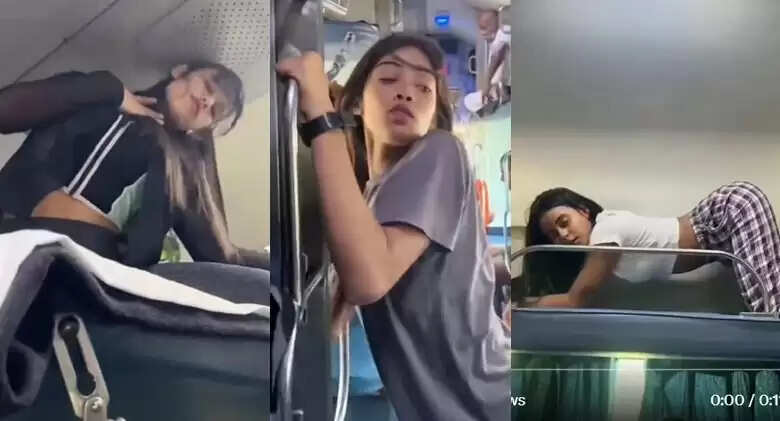 Girls Create a Stir with Dance Videos on Trains