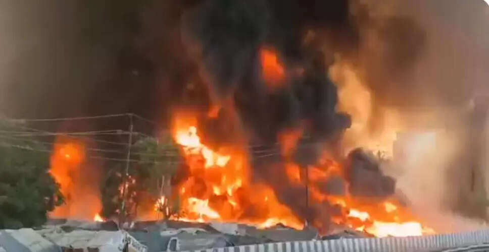 Massive Blaze in Lucknow Slum: 200 Shanties Destroyed, No Casualties Reported
