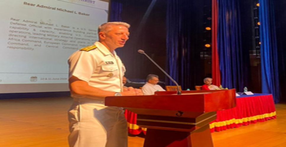 US-India defence ties has become a pillar of global peace: US Rear Admiral Michael Baker