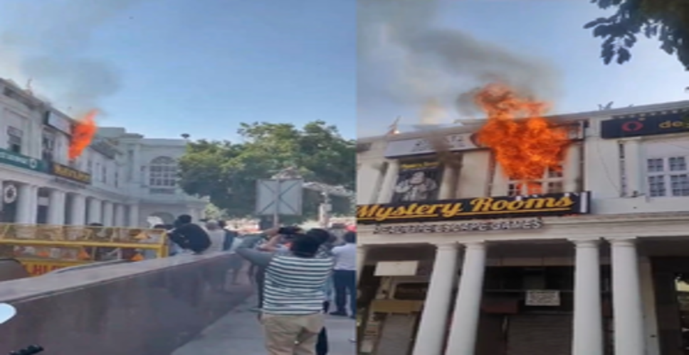 Fire breaks out at gaming shop in Delhi's Connaught Place