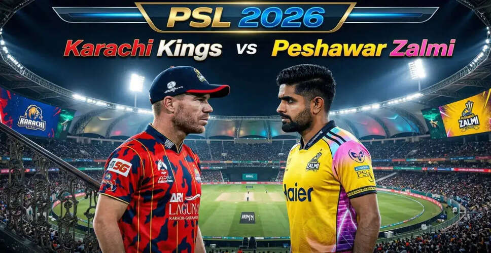 Karachi Kings Face Peshawar Zalmi in PSL 2026 Showdown