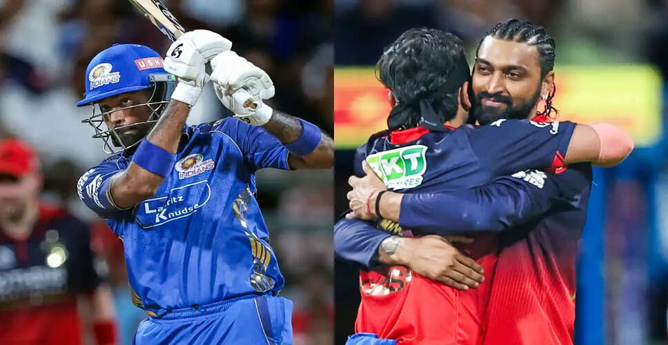 Royal Challengers Bengaluru Triumph Over Mumbai Indians in IPL 2026 Clash