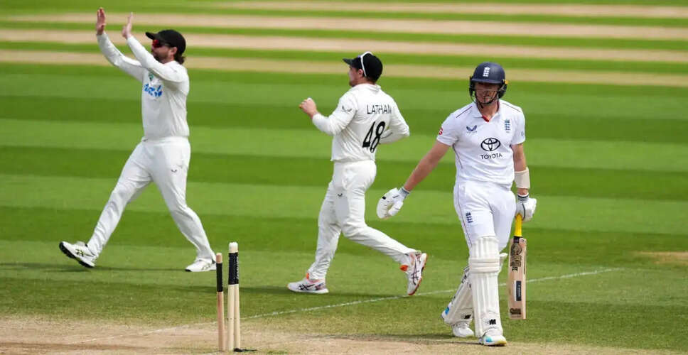 England Cricket Team Faces Heavy Penalty After Test Defeat Against New Zealand
