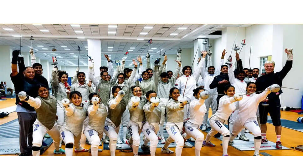 India's Fencing Team Set for 26th Senior Asian Championships in Delhi