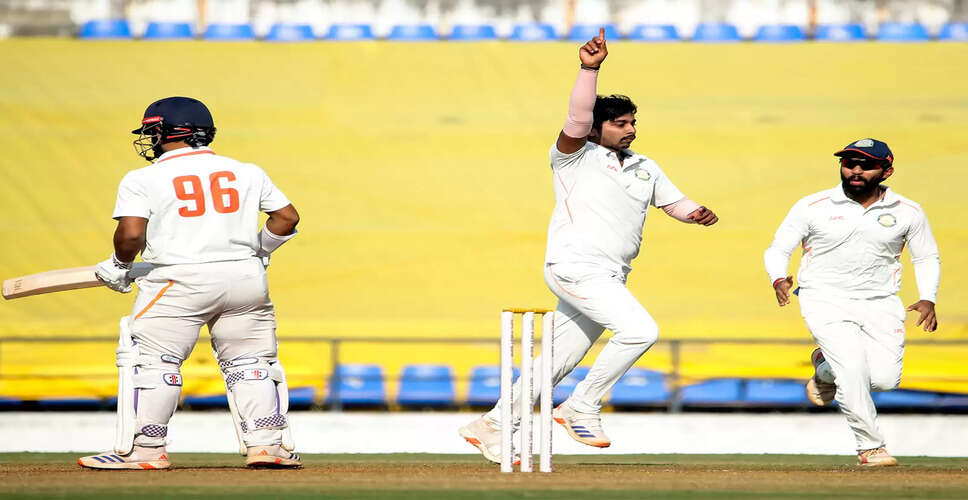 Darshan Nalkande Shines with Five-Wicket Haul in Vijay Hazare Trophy Semi-Final