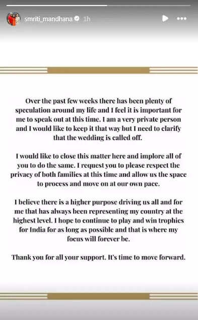 Smriti Mandhana Confirms Wedding Cancellation: What’s Next for the Star Cricketer?