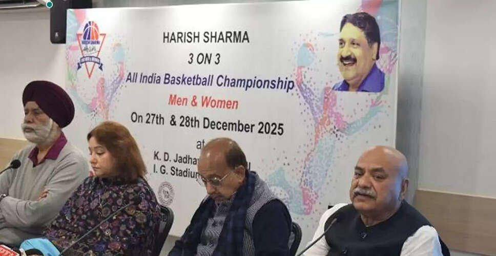 Exciting Second Edition of Harish Sharma 3 on 3 Basketball Championship Set for December