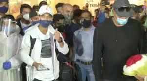 Victorious Team India arrives home after series win against Australia