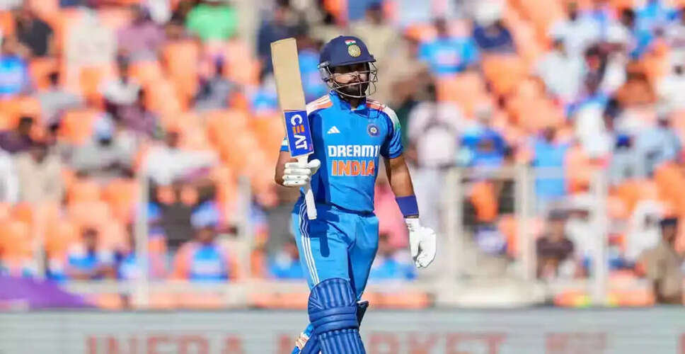 Shreyas Iyer on the Brink of 3000 Runs Milestone in ODI Cricket
