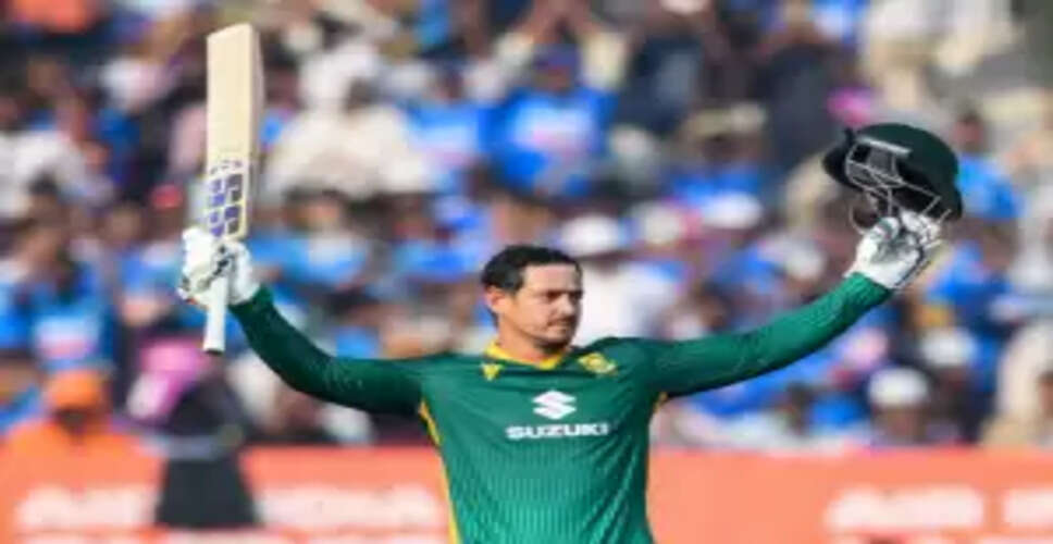 Quinton de Kock Matches AB de Villiers' Record in Thrilling ODI Showdown