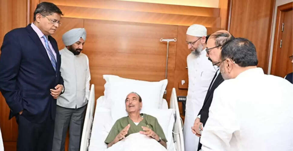 Former Jammu and Kashmir CM Ghulam Nabi Azad Hospitalized in Kuwait Due to Heat