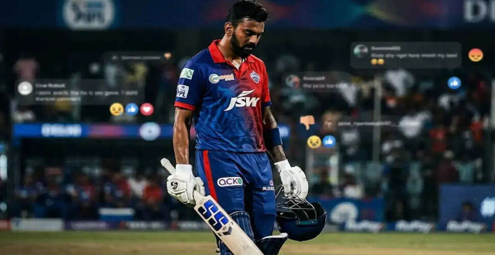 KL Rahul Faces Backlash After Poor Performance in IPL Match