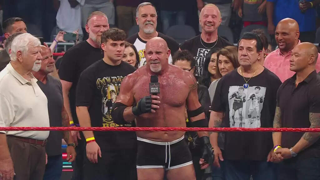 Goldberg's Emotional Farewell at WWE Saturday Nights Main Event 2025