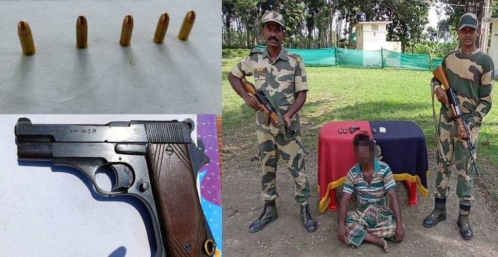 BSF arrests arms smuggler disguised as farmer at India-B'desh border