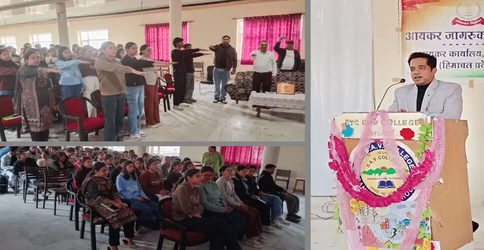 Income Tax Department Promotes Tax Awareness at DAV College in Banikhet