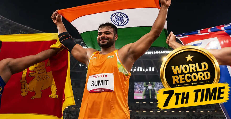 Sumit Antil Sets New World Record at Indian Open Para Athletics Championship