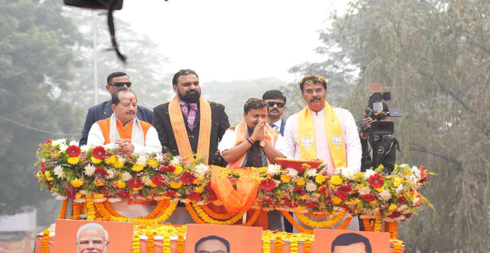 Nitin Nabin Leads BJP's First Road Show in Bihar as National Executive President