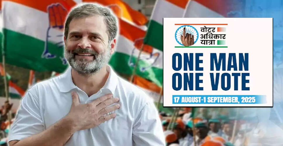 Rahul Gandhi Launches 16-Day Voter Rights March in Bihar