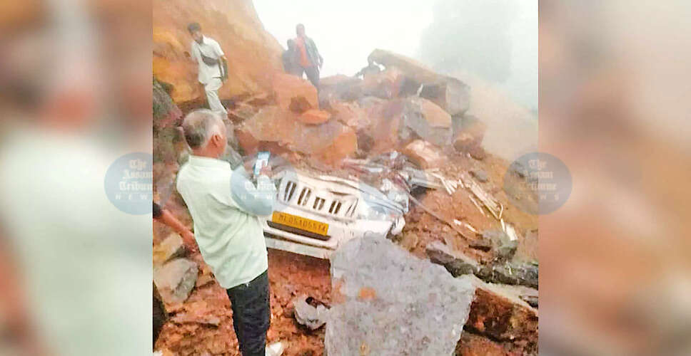 Landslide Closes Shillong-Dawki Road, Two Lives Lost