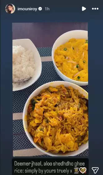 Mouni Roy Indulges in a Delicious Bengali Feast and Teases Upcoming Projects!