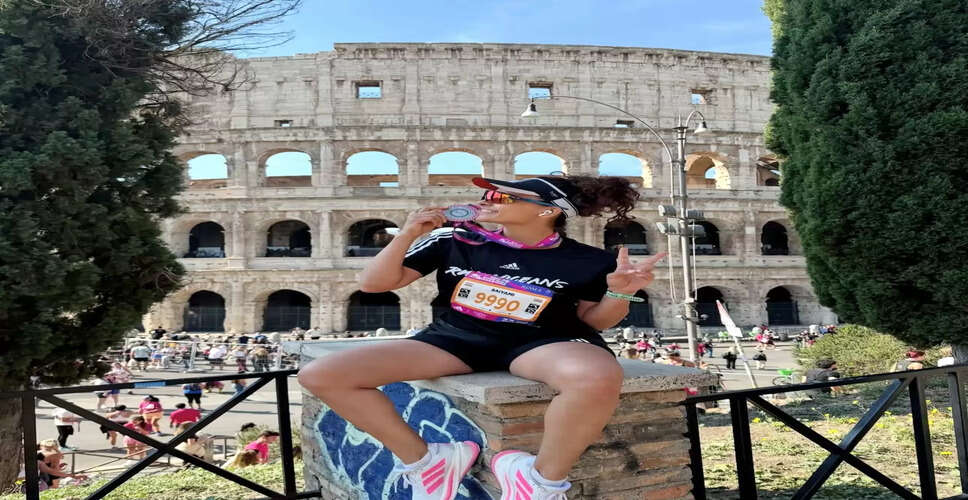 Saiyami Kher Blends Family Time with Running in Rome