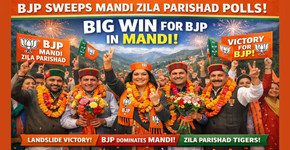 BJP Dominates Mandi District Elections, Major Upsets for Congress Leaders