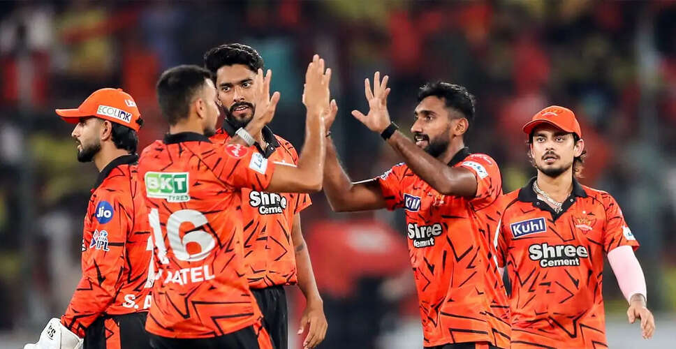 Sunrisers Hyderabad Triumphs Over Chennai Super Kings in Thrilling Encounter