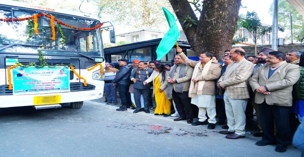 Uttarakhand Chief Minister Launches 100 New Buses to Enhance Public Transport