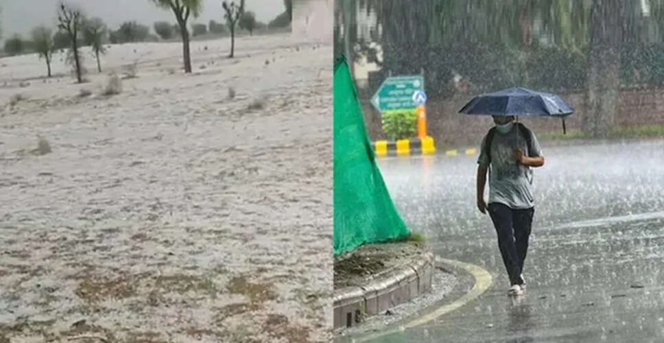 Severe Weather Disrupts Life in Rajasthan: Hailstorm and Strong Winds Cause Damage