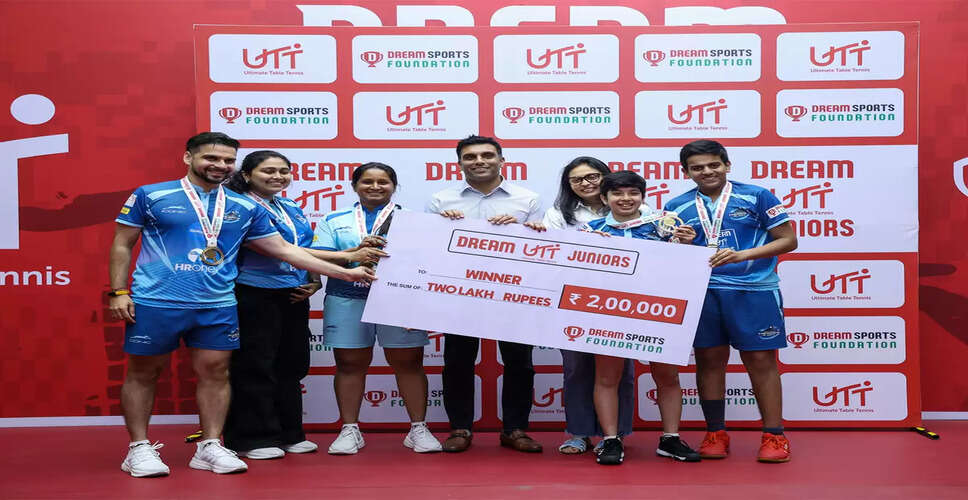 Kolkata Thunder Blades Triumph in Dream UTT Juniors Finale
