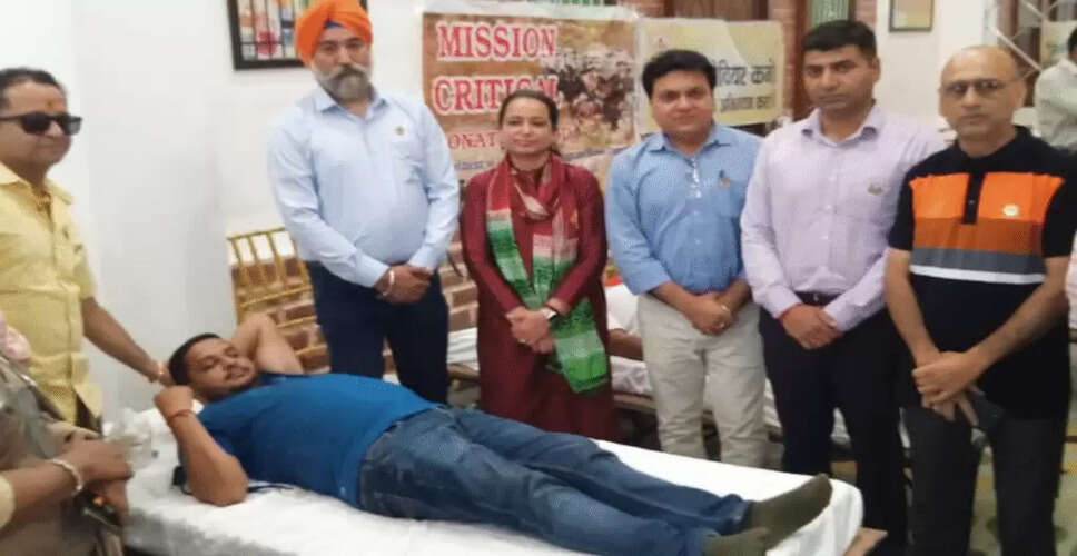 Kangra Saviour&rsquo;s Organisation Hosts Successful Blood Donation Camp