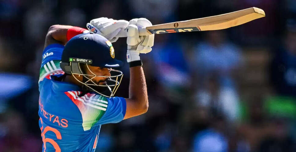 Shreyas Iyer's Recovery Journey: Aiming for New Zealand ODI Series Comeback