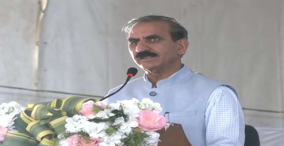 Himachal Pradesh CM Urges Newly Elected Panchayat Leaders to Combat Drug Abuse