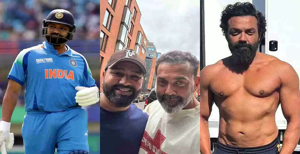 Rohit Sharma's Selfie with Bobby Deol Ignites Fitness Debate