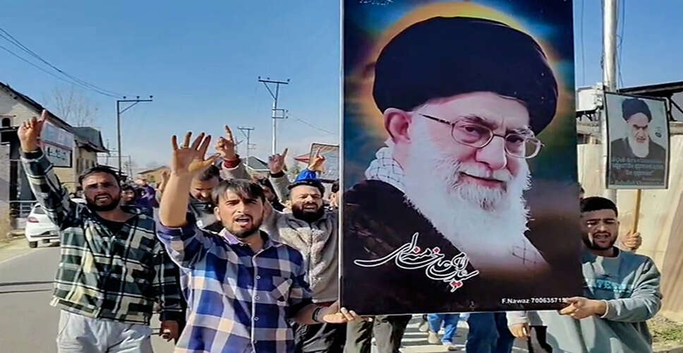 Protests Erupt in Kashmir Following Reports of Iranian Leader's Death