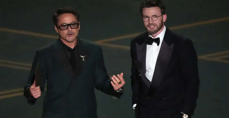 Robert Downey Jr. and Chris Evans Reunite at the 98th Academy Awards
