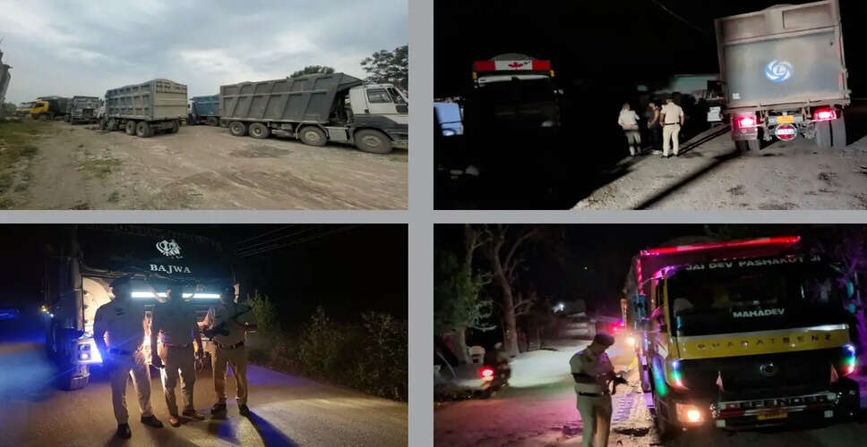 Police Intensify Crackdown on Illegal Mining in Nurpur District